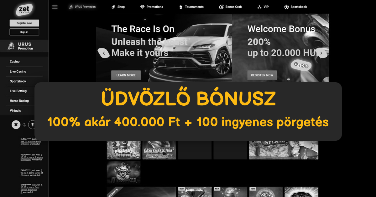Zet Casino welcome bonus